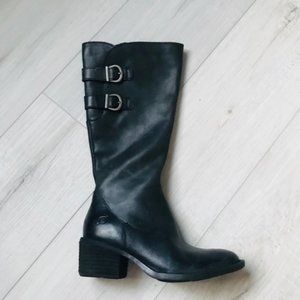 Woman’s Born Basil Tall Leather Boots Size 5M